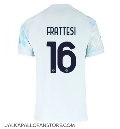 Inter Milan Davide Frattesi #16 Vieraspaita 2025-26 Lyhythihainen Inter Milan Davide Frattesi #16 Vieraspaita 2025-26 Lyhythihainen